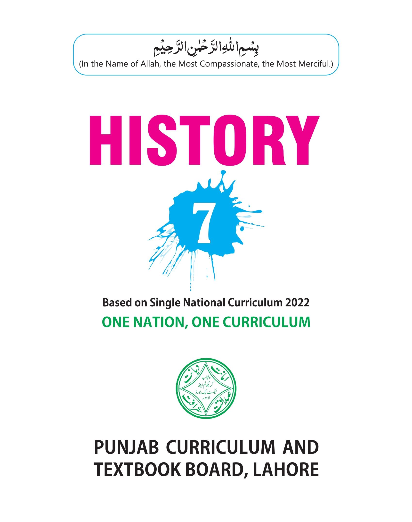punjab board history class 7 book