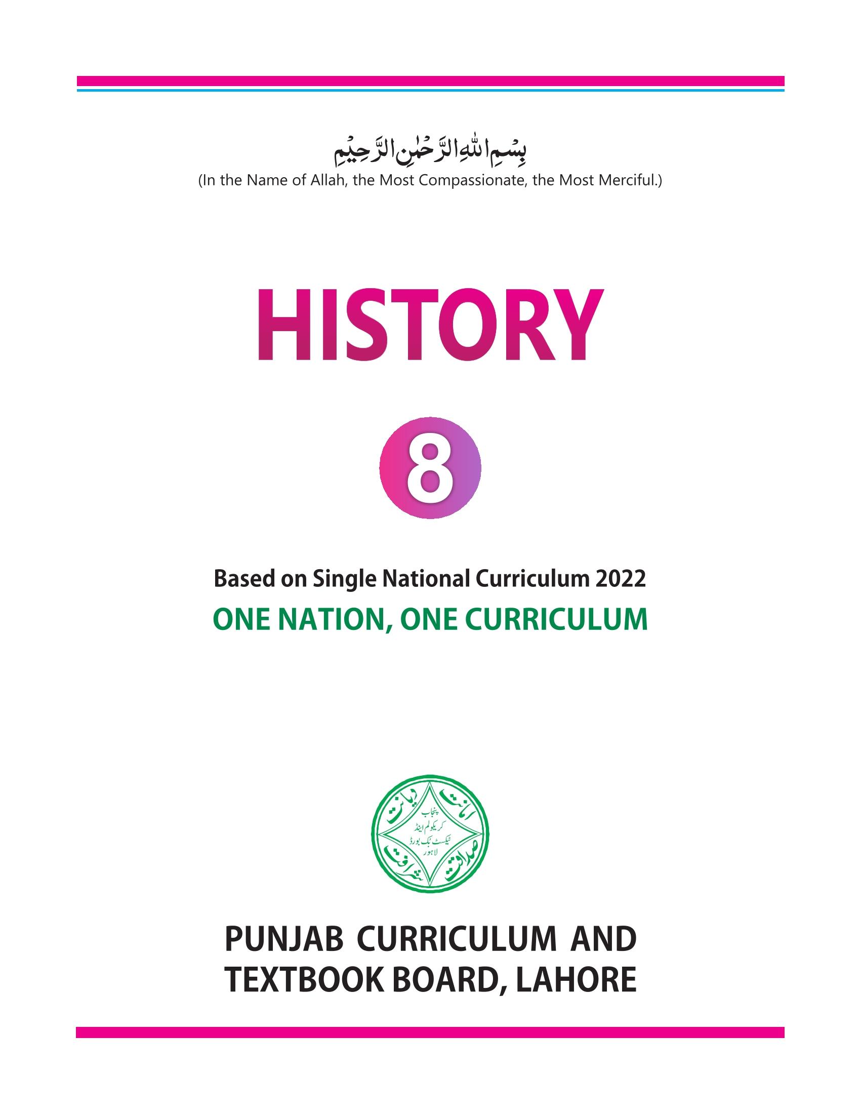 punjab board history class 8 book